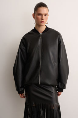 Бомбер из экокожи - Mollis фото 2