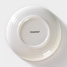 Тарелка глубокая Magistro «Церера», 700 мл, d=18.5 см, фарфор, белая