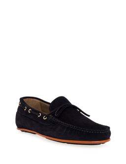 Lacivert K_sele Taban %100 Deri Loafer Ayakkab_