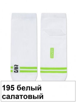 Носки муж. ACTIVE 23С-85СП (короткие) (48/6) - 195 белый-салатовый