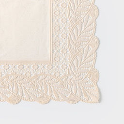 Набор салфеток ажурных для стола Доляна, 4 шт, 4630 см, ПВХ, цвет бежевый  фото 4