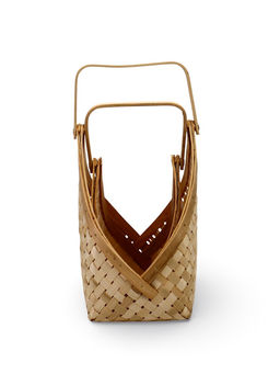 Корзина плетёная для хранения Lon, с ручкой, ива, цвет натуральный, набор 2 шт.