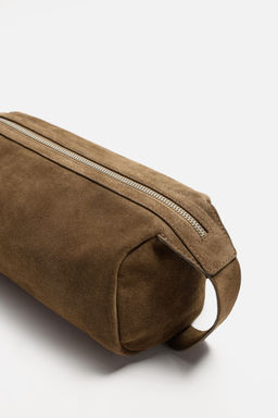 LEATHER TOILETRY BAG - Zara фото 5