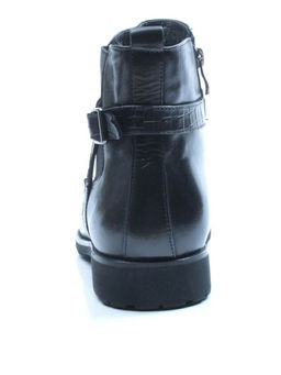 01-H9003-B82-SW3 BLACK Ботинки демисезонные мужские (натуральная кожа)