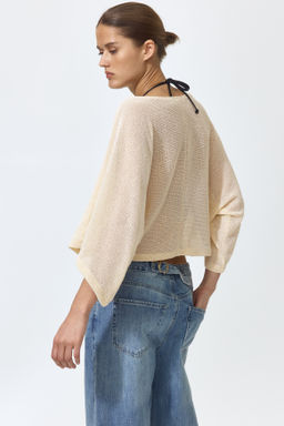 Top de punto con mangas capa - H&m фото 5