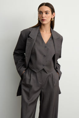 Брюки из костюмной ткани со складками - Mollis фото 2