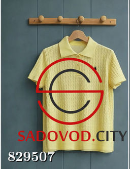 Женская футболка-поло однотонная