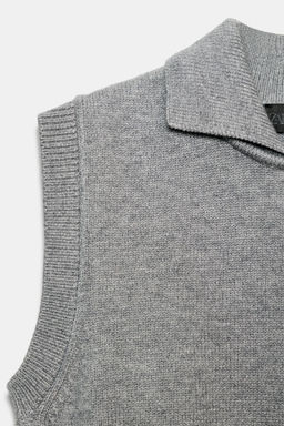 KNITTED POLO COLLAR TANK TOP - Zara фото 7