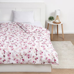 Пододеяльник 1.5-спальный Экономь и Я. Эвкалипт, 147210 см, розовый, бязь