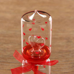 Тепловой фонтан Я тебя люблю, 18?5 см, красный