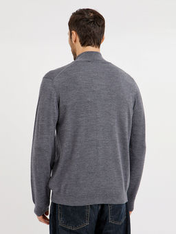 кардиган мужской базовый из шерсти на молнии - Glenfield фото 10