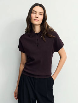 Джемпер поло из вискозы / Zarina  фото 3