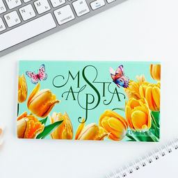 Планер с отрывными листами, 50 л. 17?9 см Тюльпаны. 8 марта