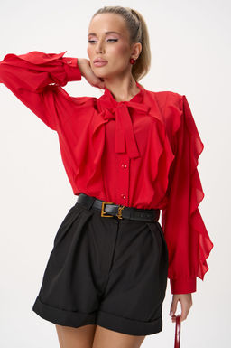 Рубашка Кристл (красный) - Эльза фото 13