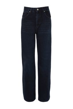 TRENDYOLMILLA Gece Mavisi Yuksek Bel Wide Leg Jeans TWOSS23JE00083  фото 10