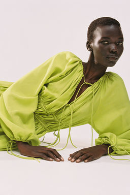 Vestido oversize con cordon de ajuste - H&m фото 2