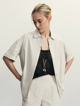 Рубашка прямого кроя из хлопка / Zarina