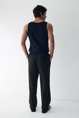 Pantal?n en mezcla de lino Easy Care Loose Fit - H&m фото 10