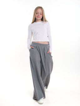 Лонгслив трикотажный спортивный с вырезом для пальца 22-7695 черный - Mini maxi фото 37