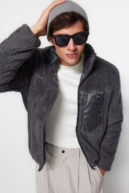 TRENDYOL MAN Siyah Regular Fit Etiket Detayl? Welsoft Pelus K?sl?k Mont TMNAW24MO00007 - Trendyolmilla фото 19