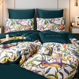 Комплект постельного белья Сатин Премиум на резинке CPAR020 180*200*30;160*200*30;140*200*30 Евро 4 Наволочки