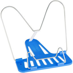 Подставка для книг СТАММ "Премиум", 193*215мм, регулир. угол наклона (ПК-31459) голубая