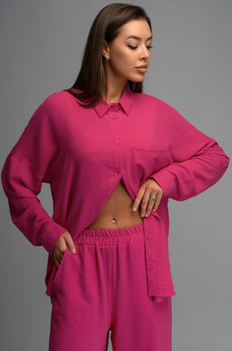 Женский летний костюм оверсайз из ткани-жатка Happyfox - Happy fox фото 14