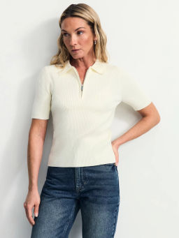 Джемпер в рубчик с молнией / Zarina