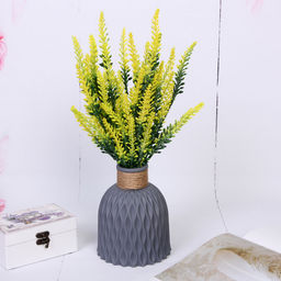 Цена за 2 шт. Ваза из пластика "Розали" 12*15см цвет серый