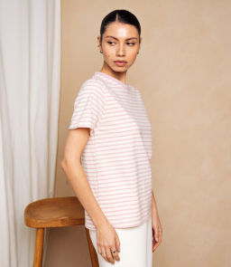 Футболка #КТ8355, пудровый