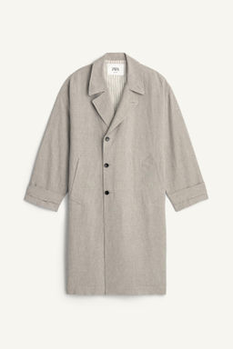 PARKA RELAXED FIT VISCOSA - LINO / Vis?n - Zara фото 8