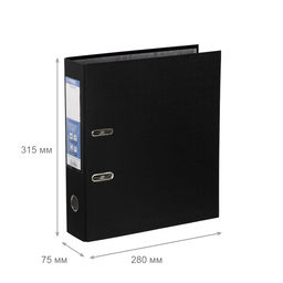 Expert Complete Регистратор PVC 75 мм 10 шт. Classic A4 арочный механ. лён черный 25171