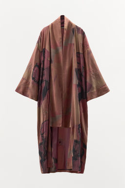 LIMITED EDITION BEADED PRINTED KIMONO - Zara фото 4