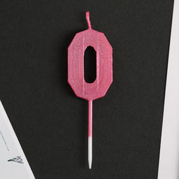 Свеча в торт 0, в пакете, цифра - Страна карнавалия фото 6