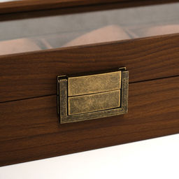Шкатулка для часов 4 деления «Стиль», дерево, коричневая, 12×31×7.5 см
