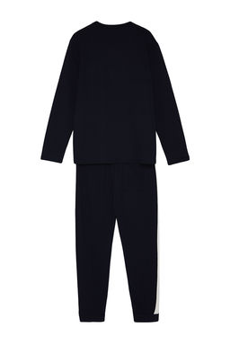 TRENDYOL MAN Lacivert Regular Fit Nak?s Detayl? Orme Pijama Tak?m? TMNAW24PT00030 - Trendyolmilla фото 16