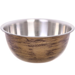 Салатник из нержавеющей стали 2,1л 22*10см цвет Антик