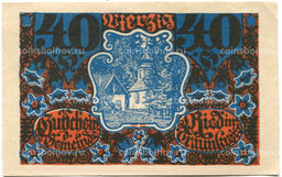 Банкнота 40 геллеров 1920 года Австрия  Рид-им-Траункрайс (нотгельд)