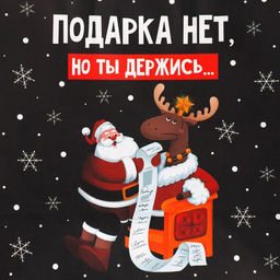 Пакет подарочный крафтовый Держись, 22 22 11 см - Дарите счастье фото 4