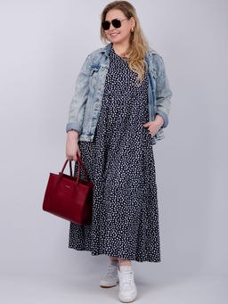 Платье "Диона" горох, трикотаж (М)