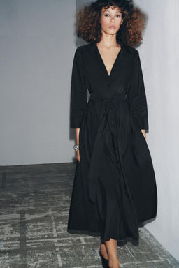 ZW COLLECTION MIDI SHIRT DRESS - Zara фото 5
