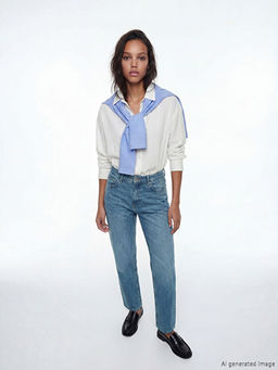 Straight Fit Kad?n Jean Pantolon