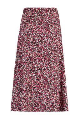 Cok Renkli Y?rtmac Detayl? Cicek Desenli Viskon Kumasl? Midi Dokuma Etek TWOSS20ET0230