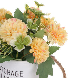 Цветочная композиция "Мечта" 10*20см Хризантемы желтые