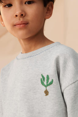 SUDADERA BORDADO LIMITED EDITION / Gris vigor? - Zara фото 5