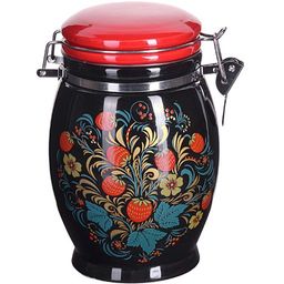 28422 Банка для сыпучих 900мл Лесная ягода дол/металл LR (х24)