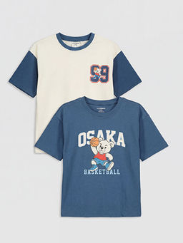 Bisiklet Yaka Erkek ?ocuk Ti??rt 2li