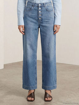 Wideleg Kad?n Jean Pantolon