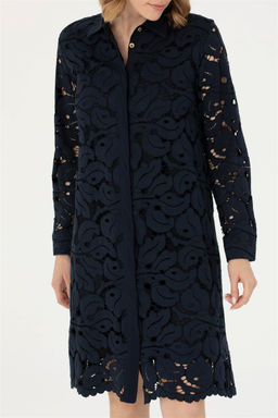 U. S. Polo Assn Женское темно-синее тканое платье - U.s. polo assn фото 6