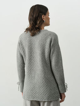 Джемпер из шерсти 5W02008 серый